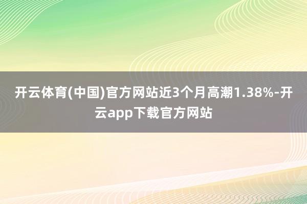 开云体育(中国)官方网站近3个月高潮1.38%-开云app下载官方网站